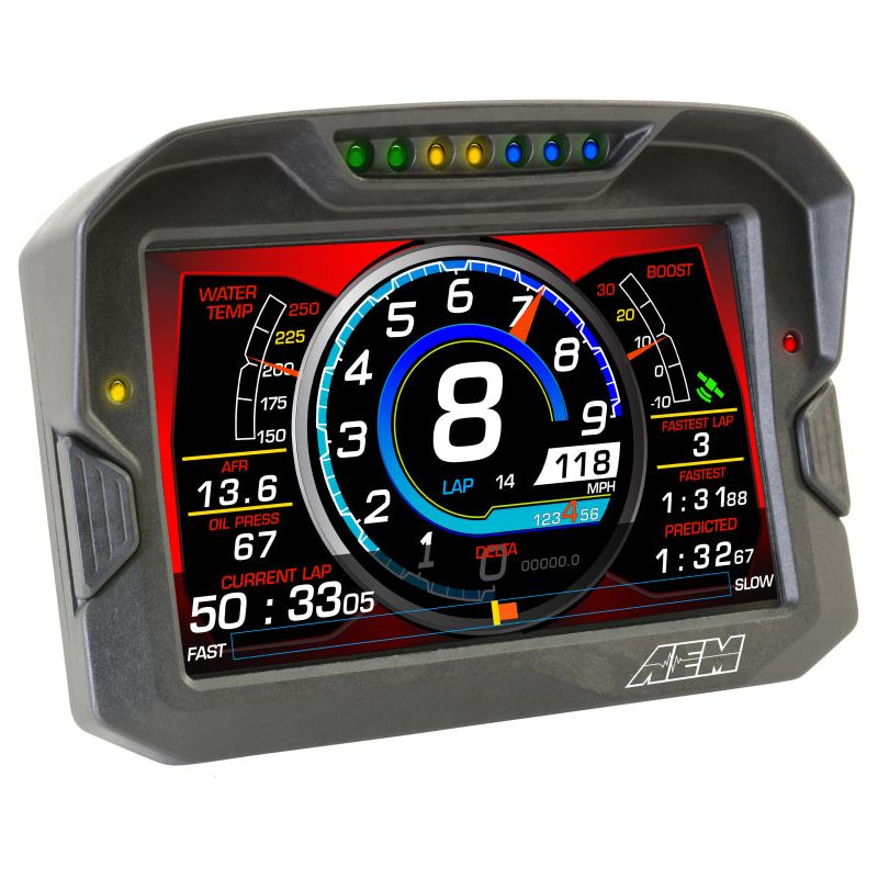 AEM CD-7 Logging GPS Enabled Race Dash Carbon Fiber Digital Display w/o VDM (CAN Input Only)-tuningsupply.com