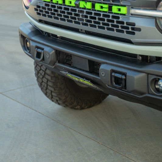 DV8 Offroad 2021 Ford Bronco Capable Bumper Slanted Front License Plate Mount-tuningsupply.com