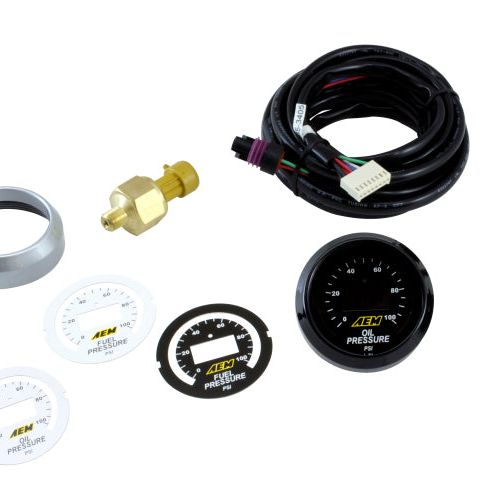 AEM 52mm Pressure (Oil or Fuel) Digital Gauge-tuningsupply.com