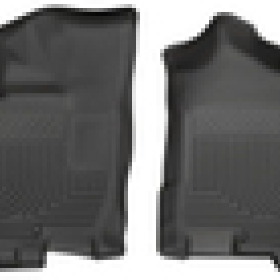 Husky Liners 2016 Nissan Titan XD Crew Cab WeatherBeater Front Row Black Floor Liners-tuningsupply.com