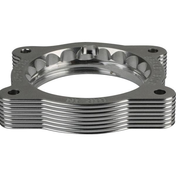 aFe 02-09 Chevrolet Trailblazer/ 02-09 GMC Envoy L6 4.2L Silver Bullet Throttle Body Spacer - Silver-tuningsupply.com