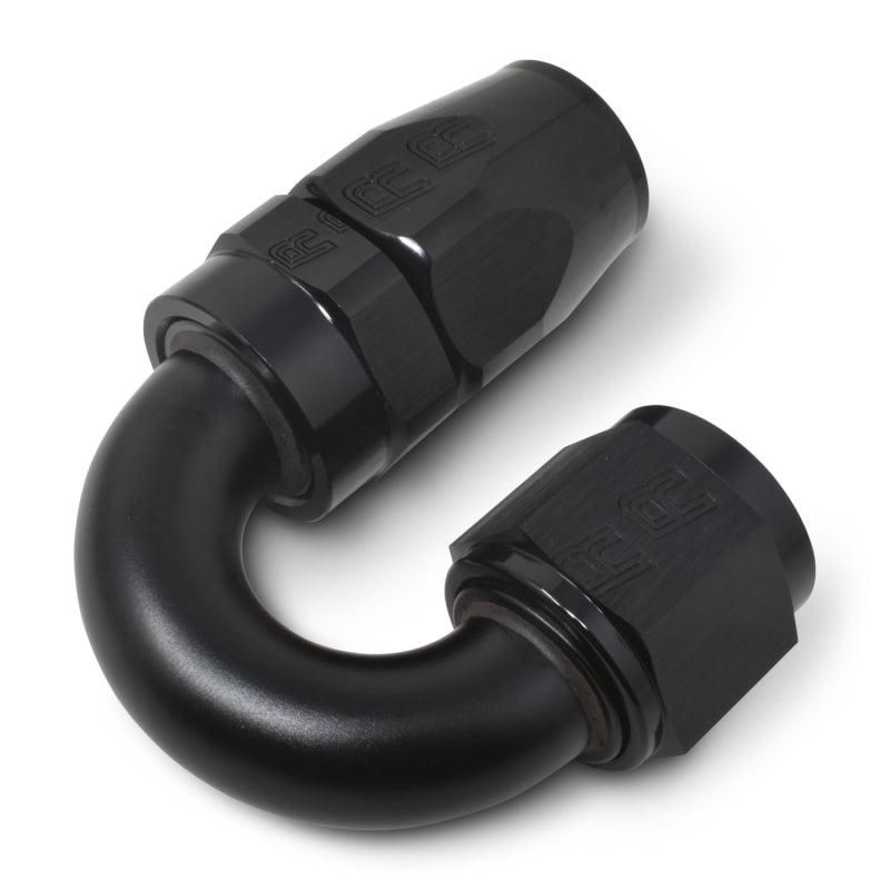 Russell Performance -6 AN Black 180 Degree Full Flow Swivel Hose End - SMINKpower Performance Parts RUS613505 Russell