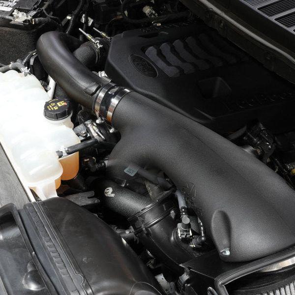 aFe BladeRunner 21-22 Ford F-150 Ecoboost V6-3.5L(tt) Aluminum Hot and Cold Charge Pipe Kit Black-tuningsupply.com