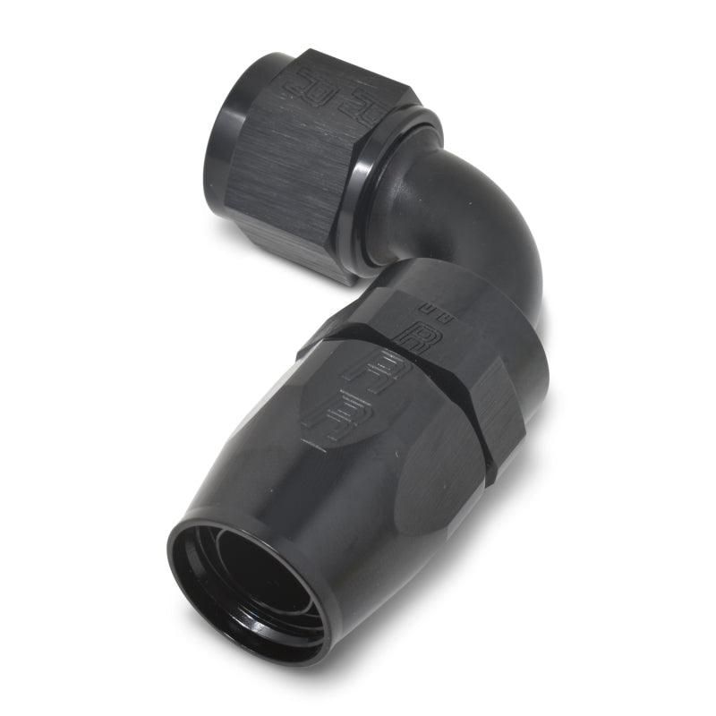 Russell Performance -6 AN Black 90 Degree Full Flow Hose End - SMINKpower Performance Parts RUS610165 Russell