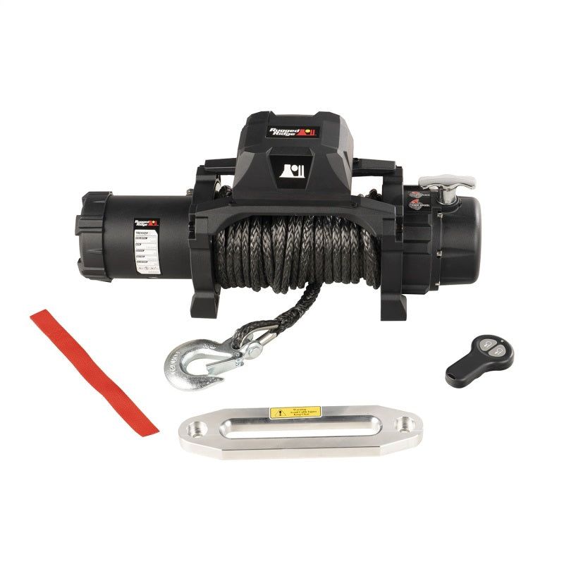 Rugged Ridge Trekker S10 Winch 10000lb Rope Wireless-Winches-Rugged Ridge-RUG15100.08-SMINKpower Performance Parts