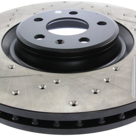 StopTech Slotted & Drilled Sport Brake Rotor-Brake Rotors - Slot & Drilled-Stoptech-STO127.33134R-SMINKpower Performance Parts