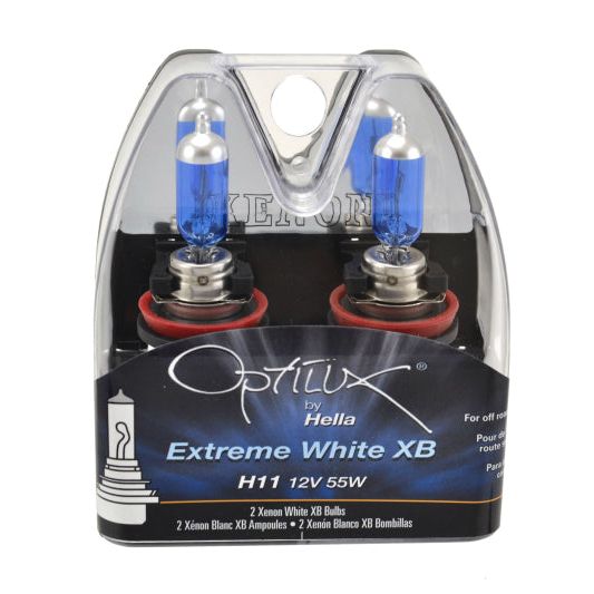 Hella H11 12V 55W Xenon White XB Bulb (Pair)-tuningsupply.com