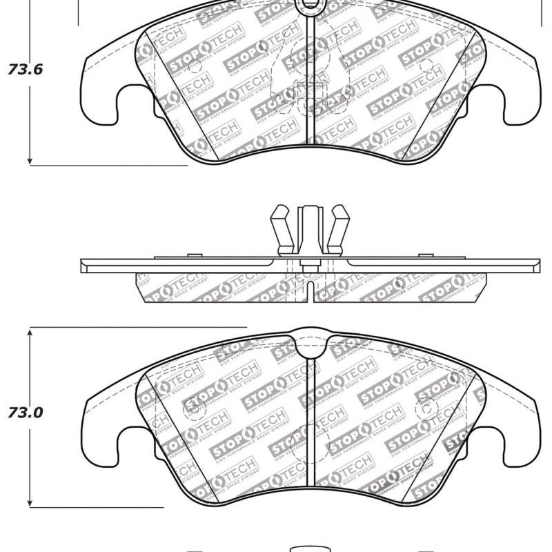 StopTech Performance 08-10 Audi A5 / 10 S4 / 09-10 Audi A4 (except Quattro) Front Brake Pads-Brake Pads - Performance-Stoptech-STO309.13220-SMINKpower Performance Parts