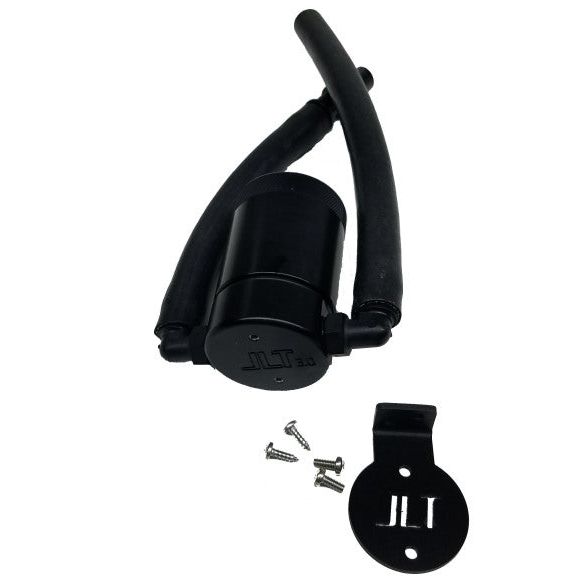 J&L 99-04 Ford Lightning Driver Side Oil Separator 3.0 - Black Anodized-tuningsupply.com