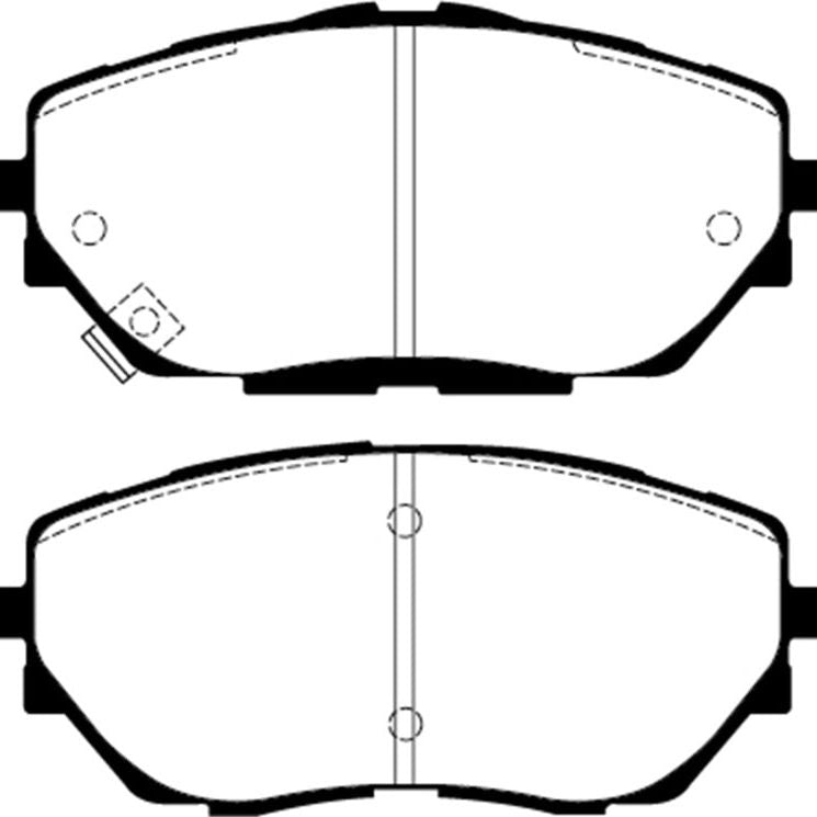 EBC 2017+ Toyota C-HR 2.0L Yellowstuff Front Brake Pads-tuningsupply.com