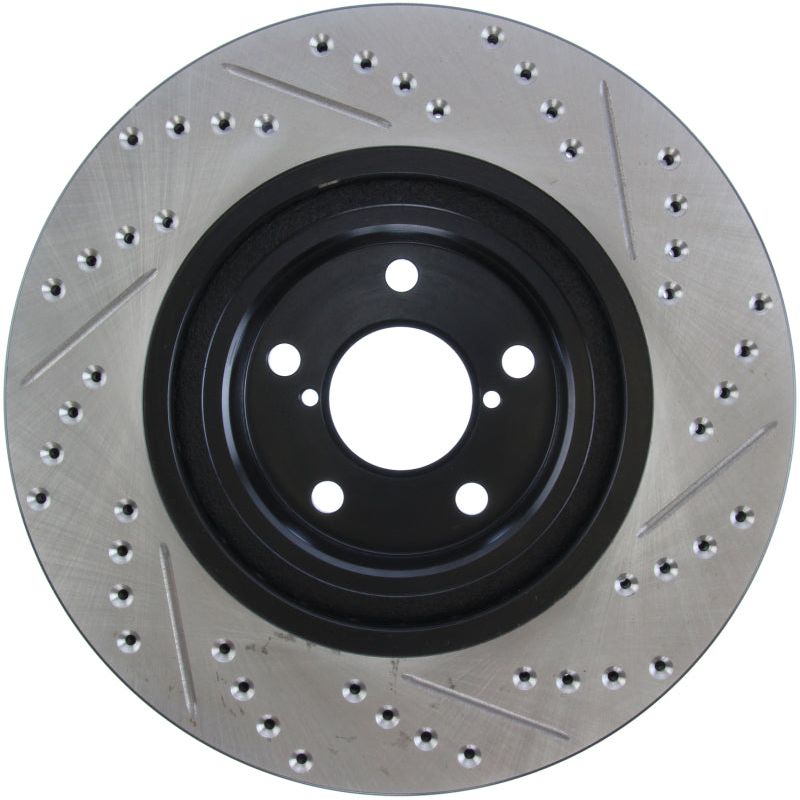 StopTech Slotted & Drilled Sport Brake Rotor-Brake Rotors - Slot & Drilled-Stoptech-STO127.47021R-SMINKpower Performance Parts