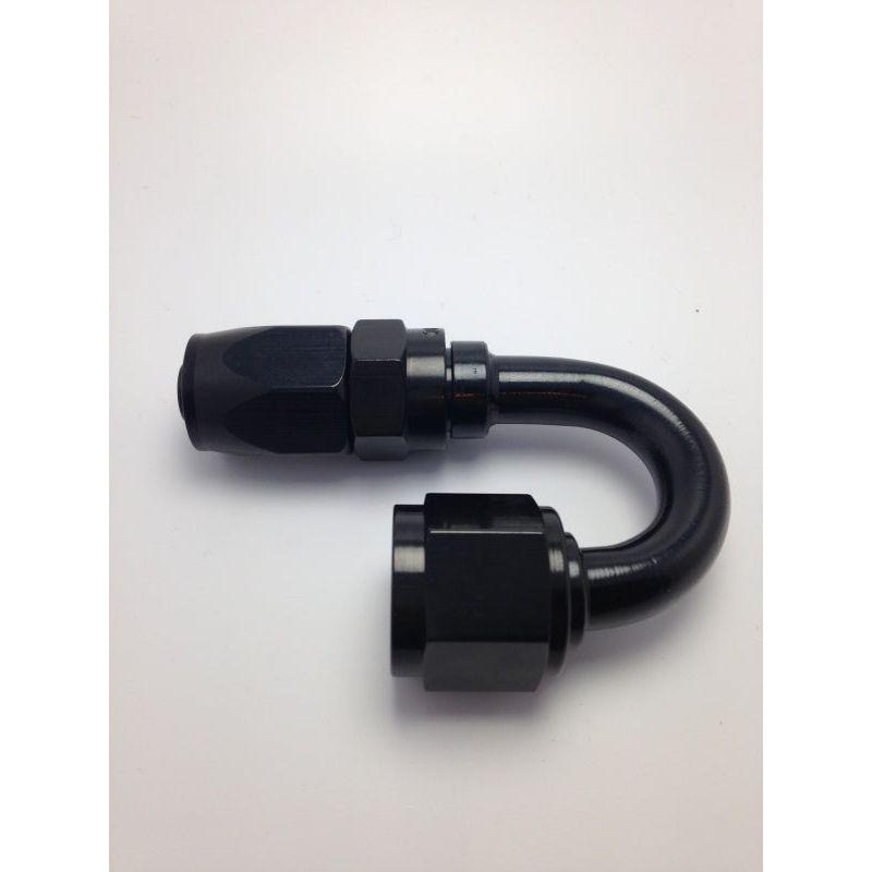 Fragola -8AN x 180 Degree Pro-Flow Hose End - Black-tuningsupply.com