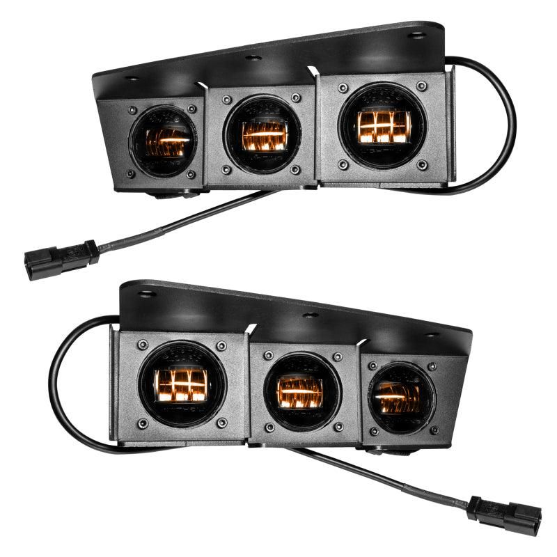 Oracle High 21-22 Ford Bronco Triple LED Fog Light kit for Steel Bumper SEE WARRANTY-tuningsupply.com