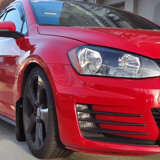 Rally Armor 15-21 VW Golf/GTI/TSI Red UR Mud Flap w/ White Logo-Mud Flaps-Rally Armor-RALMF37-UR-RD/WH-SMINKpower Performance Parts