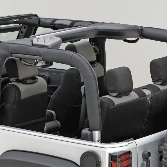 Rugged Ridge Roll Bar Cover Black Vinyl 07-18 Jeep Wrangler JK - SMINKpower Performance Parts RUG13613.06 Rugged Ridge