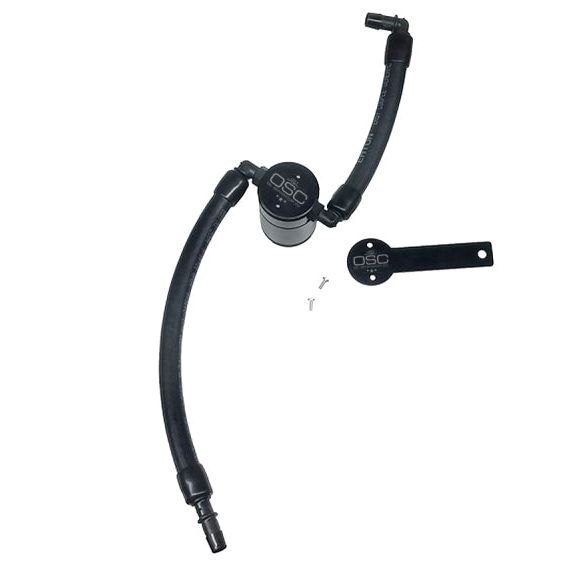 J&amp;L 2019-2024 Dodge Ram 1500 5.7L Oil Separator 3.0 Passenger Side - Black Anodized-tuningsupply.com