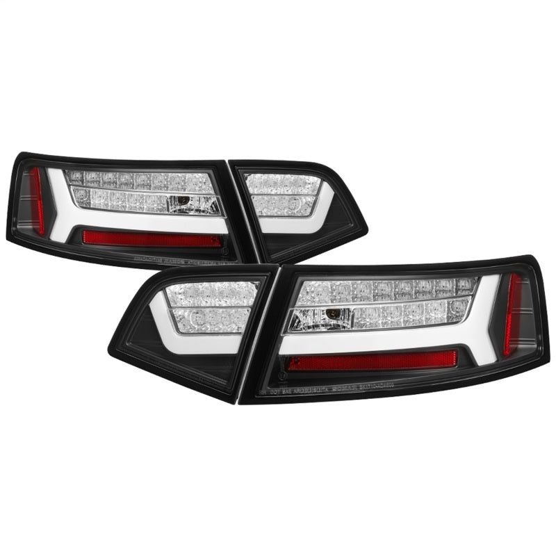 Spyder 09-12 Audi A6 LED Tail Lights - Black (ALT-YD-AA609-LED-BK)-Tail Lights-SPYDER-SPY5085160-SMINKpower Performance Parts