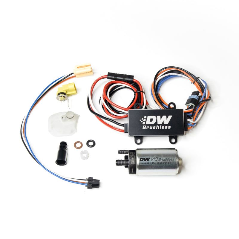 DeatschWerks DW440 440lph Brushless Fuel Pump Single/Dual Controller w/ Install Kit 08-14 Subaru WRX-tuningsupply.com