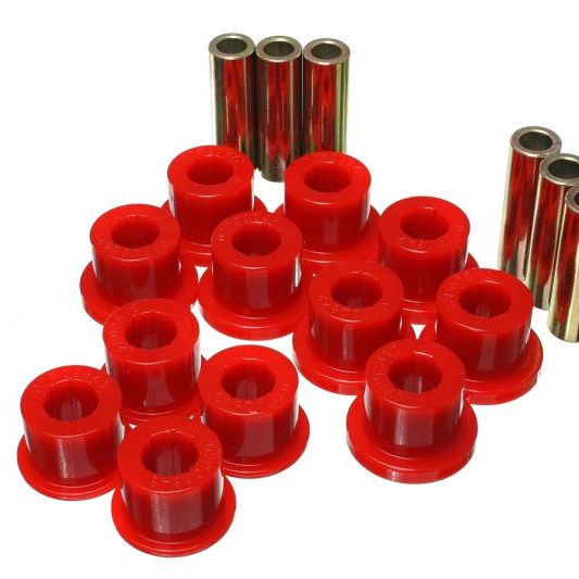 Energy Suspension 05-14 Toyota Tacoma Rear Leaf Spring Bushings - Red-tuningsupply.com