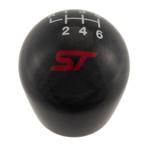 Ford Racing 13-17 Focus ST Black Carbon Fiber 6 Speed Shift Knob-tuningsupply.com