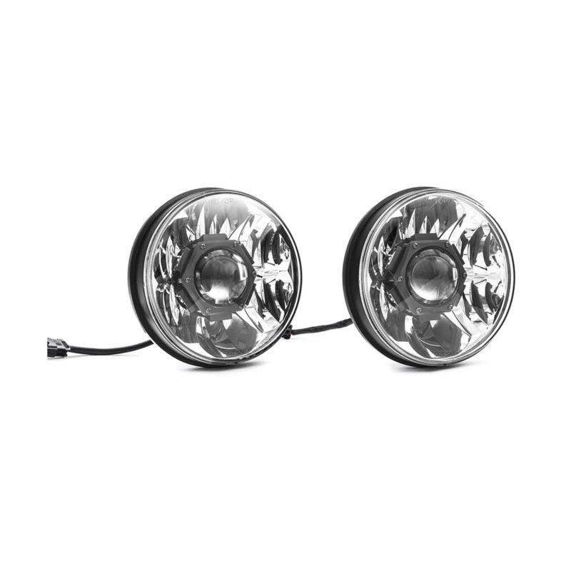 KC HiLiTES 18-20 Jeep JL/JT 7in. Gravity LED Pro DOT Approved Replac. Headlight (Pair Pack Sys) - SMINKpower Performance Parts KCL42342 KC HiLiTES