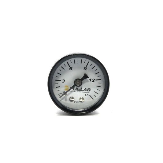 Fuelab 1.5in Carb Fuel Pressure Gauge - Range 0-15 PSI-tuningsupply.com