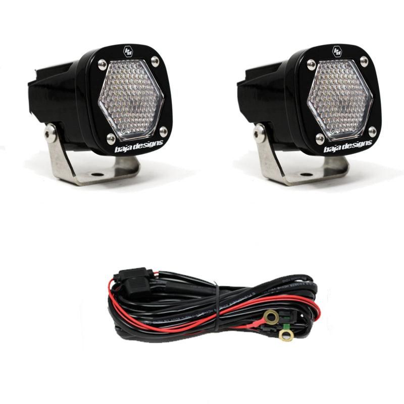 Baja Designs S1 Work/Scene LED Light w/ Mounting Bracket Pair-tuningsupply.com