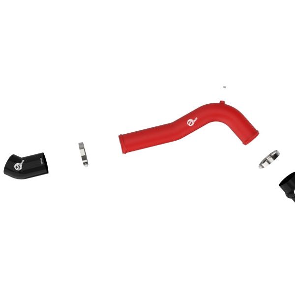 aFe 20-23 Ford Explorer ST V6 3.0L (tt) BladeRunner 2-3/4in Aluminum Cold Charge Pipe - Red-tuningsupply.com