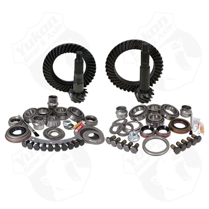 Yukon Gear & Install Kit Package For Jeep TJ w/ Dana 30 Front/Model 35 Rear in a 4.56 Ratio - SMINKpower Performance Parts YUKYGK005 Yukon Gear & Axle