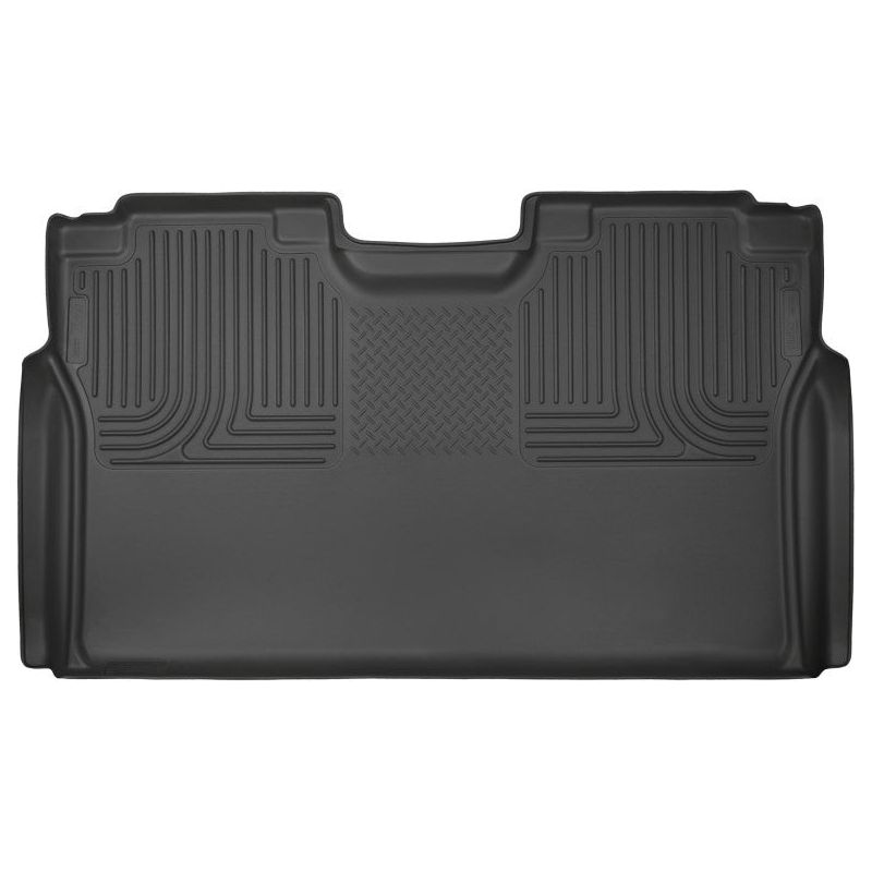 Husky Liners 15-23 Ford F-150 SuperCrew Cab WeatherBeater Black 2nd Seat Floor Liner-tuningsupply.com