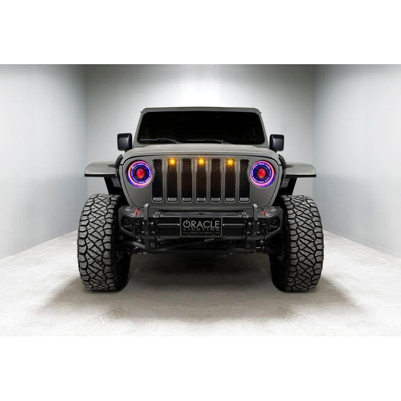 Oracle Pre-Runner Style LED Grille Kit for Jeep Gladiator JT - Amber SEE WARRANTY-tuningsupply.com