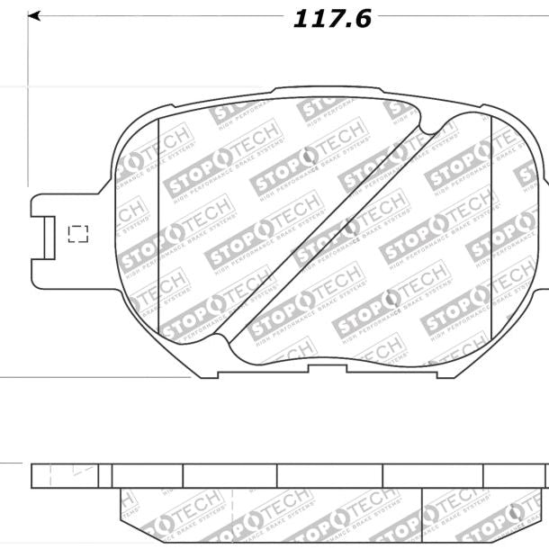 StopTech Performance 05-08 Scion tC/ 01-05 Celica GT/ 00-05 Celica GT-S Front Brake Pads-Brake Pads - Performance-Stoptech-STO309.08170-SMINKpower Performance Parts