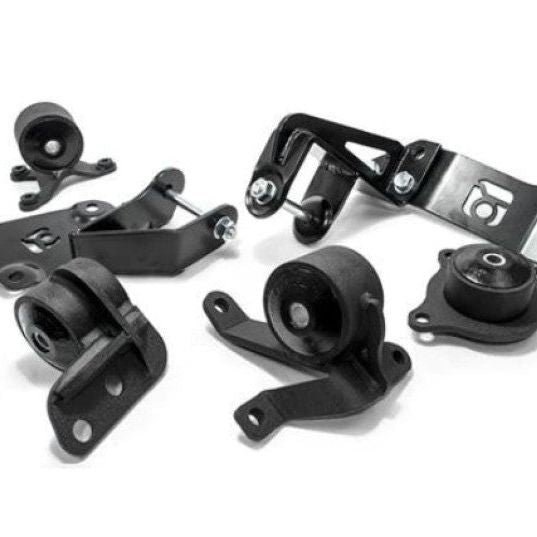 Innovative 01-05 Civic K-Series Black Steel Mounts 75A Bushings (Not K24 Trans)-tuningsupply.com