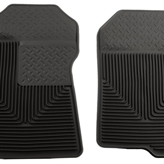 Husky Liners 98-02 Ford Expedition/F-150/Lincoln Navigator Heavy Duty Black Front Floor Mats-tuningsupply.com