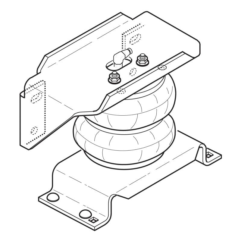 Firestone Ride-Rite Air Helper Spring Kit Rear GM & F350/F450 Cab Chassis (W217602176)-tuningsupply.com