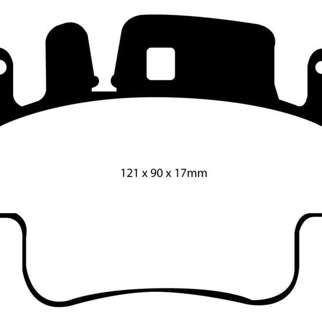 EBC 98-05 Porsche 911 996 3.4 Carrera 2 (Iron Rotor) Redstuff Frt Brake Pad (Check EBC Fit Guide)-tuningsupply.com