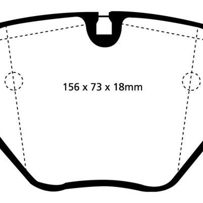 EBC 00-04 BMW M5 5.0 (E39) Redstuff Front Brake Pads-tuningsupply.com