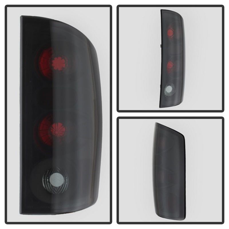 Spyder Dodge Ram 02-06 1500/Ram 2500/3500 03-06 Euro Style Tail Lights Black Smoke ALT-YD-DRAM02-BSM-Tail Lights-SPYDER-SPY5078100-SMINKpower Performance Parts