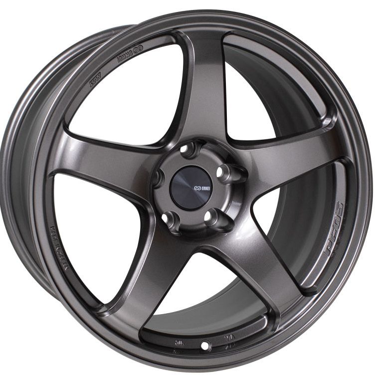 Enkei PF05 17x8 5x114.3 35mm Offset 75mm Bore Dark Silver Wheel-tuningsupply.com