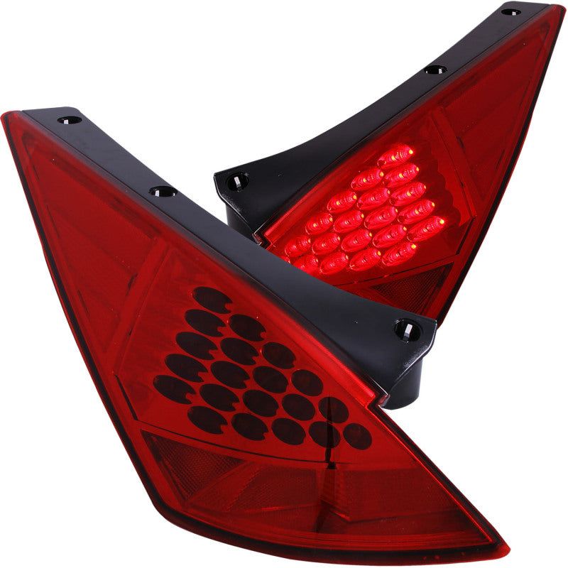 ANZO 2003-2005 Nissan 350Z LED Taillights Red-tuningsupply.com