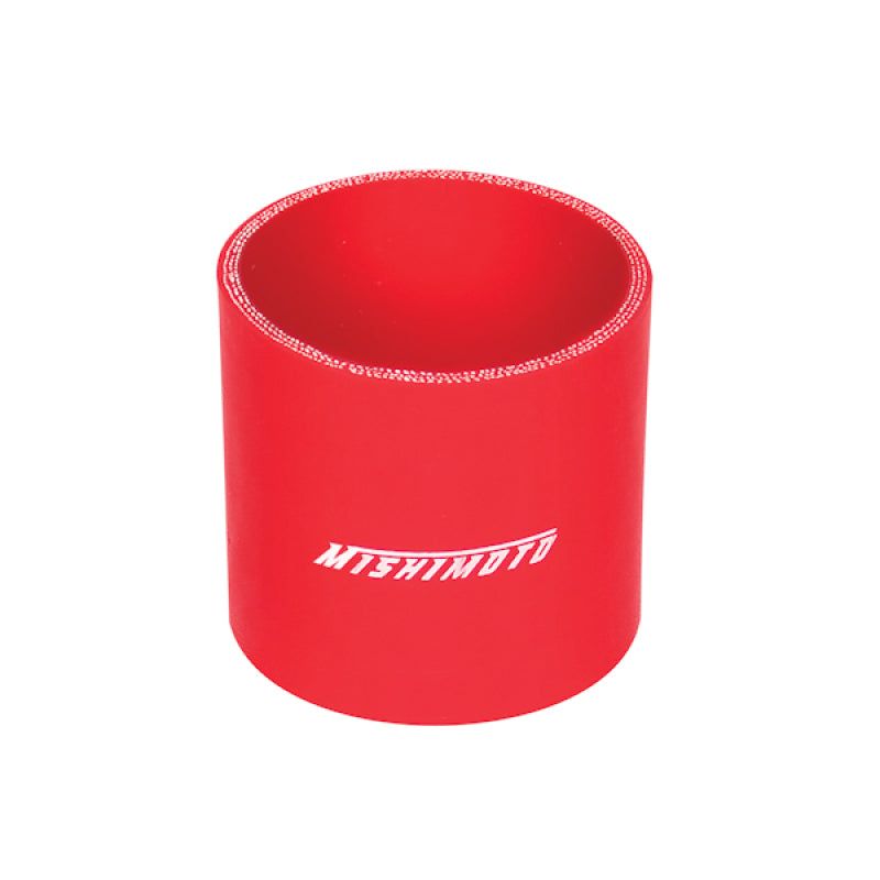 Mishimoto 2.5 Inch Red Straight Coupler-tuningsupply.com