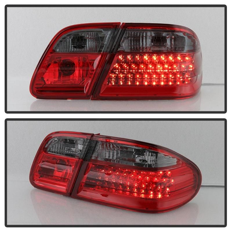 Xtune Mercedes Benz W210 E-Class 96-02 LED Tail Lights Red Smoke ALT-CL-MBW210-LED-RSM - SMINKpower Performance Parts SPY5020659 SPYDER