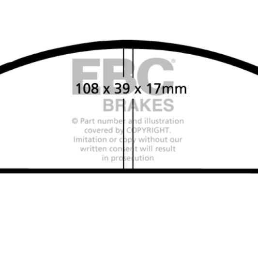 EBC 68-83 Fiat 124 1.6 Greenstuff Front Brake Pads-tuningsupply.com