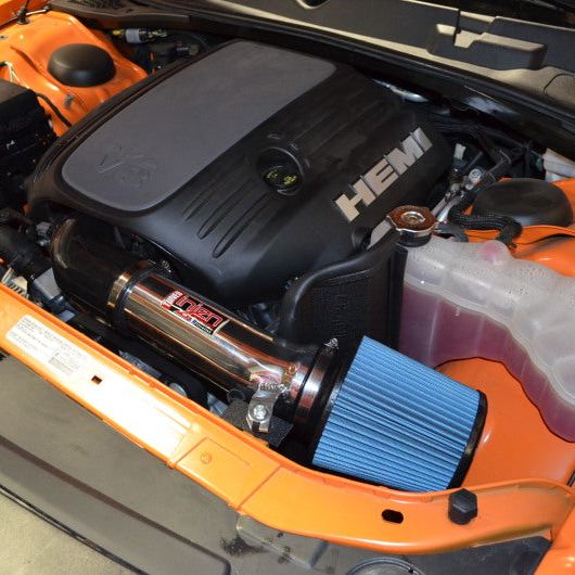 Injen 11-19 Dodge Challenger Hemi 5.7L V8 Polished Power-Flow Air Intake System with Heat Shield-tuningsupply.com