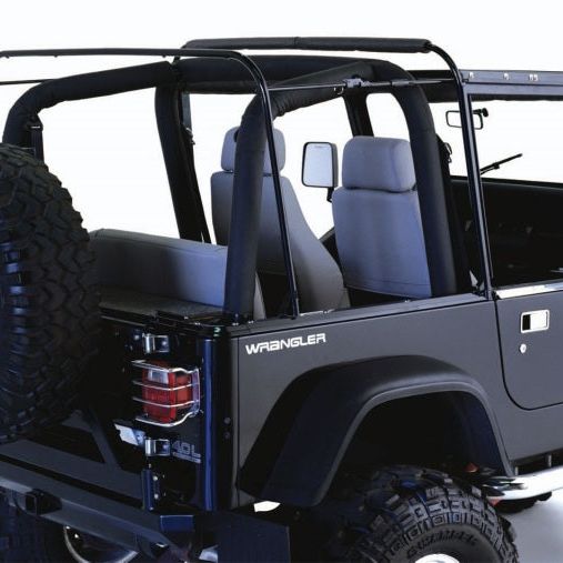 Rampage 1987-1995 Jeep Wrangler(YJ) Soft Top Hardware - Black - SMINKpower Performance Parts RAM69999 Rampage