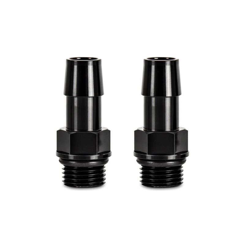 Mishimoto 16X1.5 TO 1/2in. Hose Barb Aluminum Fittings (Pack of 2)-tuningsupply.com