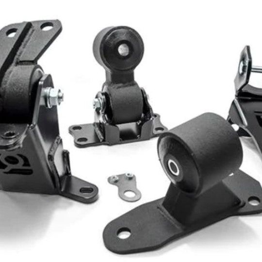 Innovative 12-15 Civic K-Series Black Steel Mounts 75A Bushings (K24Z7 and Manual Trans)-tuningsupply.com