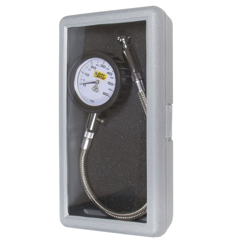 Autometer NASCAR Performance 60PSI Lo-Pressure Tire Pressure Gauge-tuningsupply.com