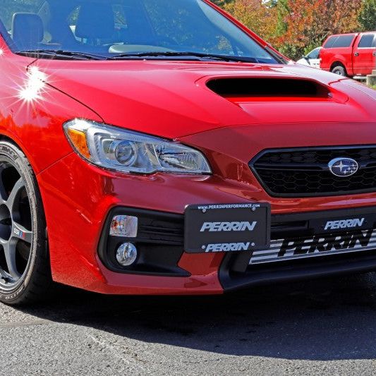 Perrin 2018+ Subaru WRX/STI w/ FMIC License Plate Holder-License Plate Relocation-Perrin Performance-PERPSP-BDY-205F-SMINKpower Performance Parts