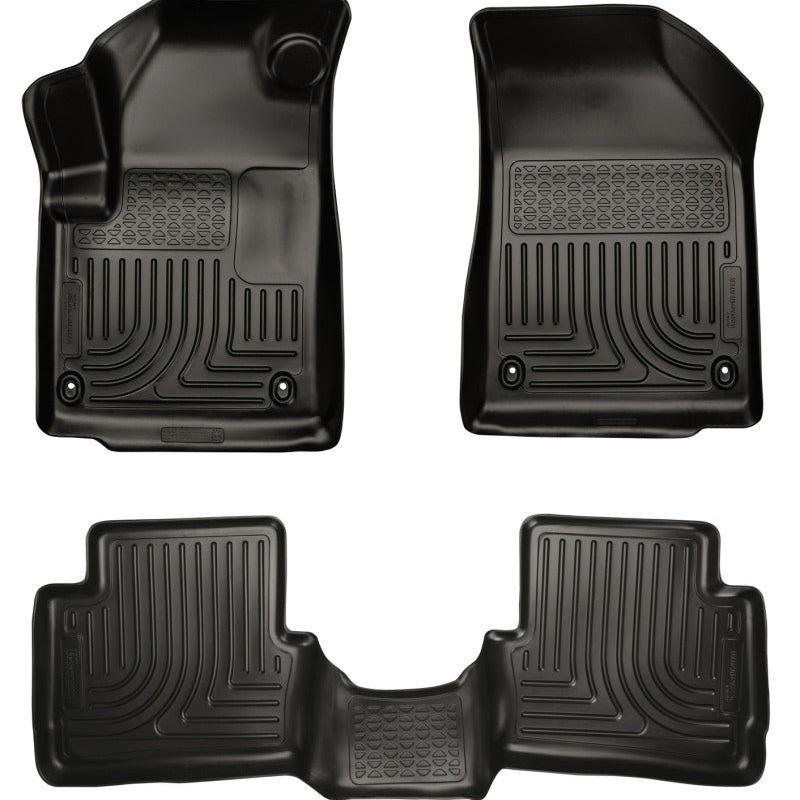 Husky Liners 2013 Dodge Dart WeatherBeater Black Front & 2nd Seat Floor Liners-tuningsupply.com